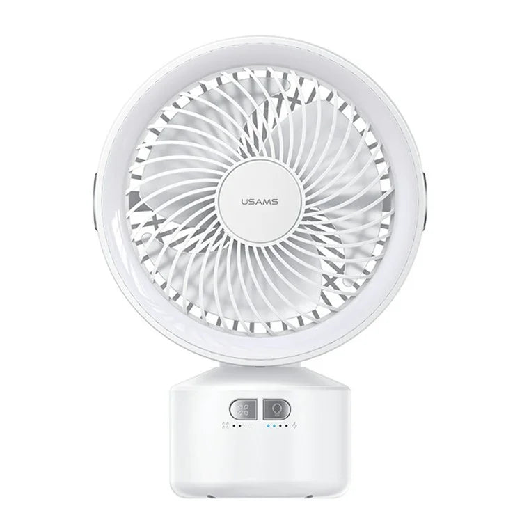 USAMS US-ZB258 Multi-Functional Outdoor Fan with Adjustable Light and Silent Oscillation USAMS US-ZB258 Multi-Functional Outdoor Fan with Adjustable Light and Silent Oscillation